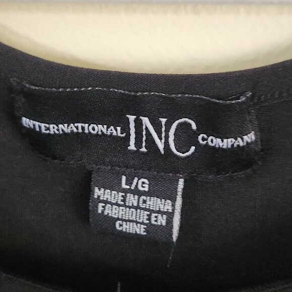 Inc International Concept Black Floral Sleeveless Maxi Dress Size L - Picture 4 of 5